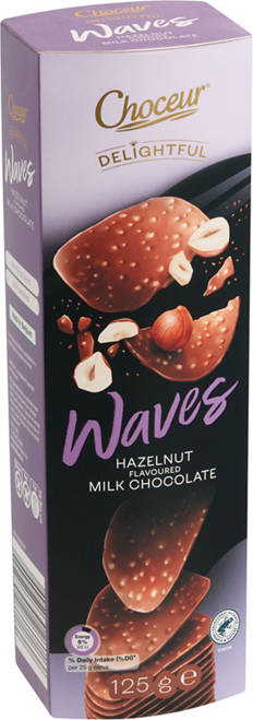 Delightful Chocolate Waves Hazelnut 125g