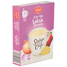 Asian Style Laksa with Noodles Soup in a Cup 2 Pack 60g