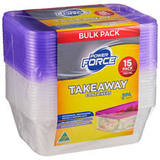 Takeaway Containers 15 Pack