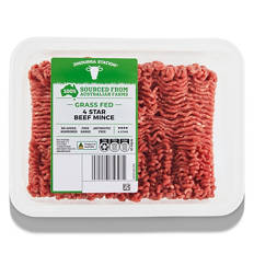 4 Star Grass Fed Beef Mince 500g