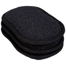 Microfibre Sponge with Scourer 3 Pack