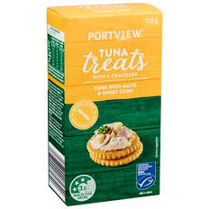Mayo And Sweetcorn Tuna Treats With Crackers 112g