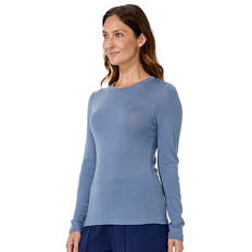 Women's Merino Wool Knit Crew Neck Top