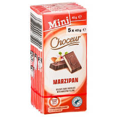 Mini Marzipan Chocolate Bars 5 Pack 200g