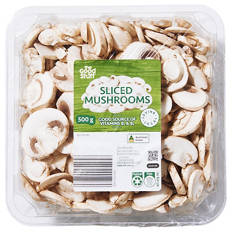 White Sliced Mushrooms 500g