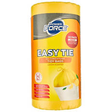 Medium Easy Tie Garbage Bag Lemon Scented 30 Pack