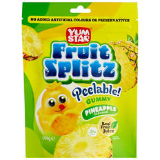 Fruit Splitz Peelable Gummy Pineapple 144g