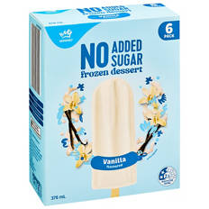 No Added Sugar Frozen Dessert Vanilla 6pk 378ml