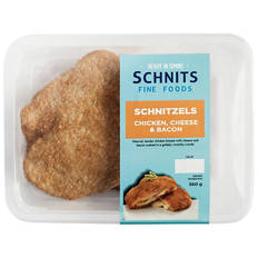 Chicken, Cheese & Bacon Schnitzel 360g