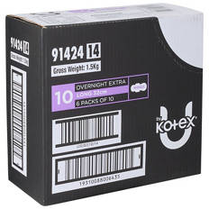 Regular Overnight Extra Pads 60 Pack