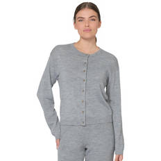 Women's Merino Blend Round Neck Cardigan