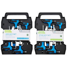 8 Piece T-Handle Hex or Star Key Sets