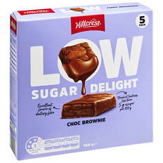 Low Sugar Choc Brownie Bars 5 Pack 160g