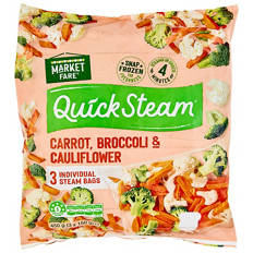 Quicksteam Vegetables Carrot, Broccoli & Cauliflower 3 Pack 450g