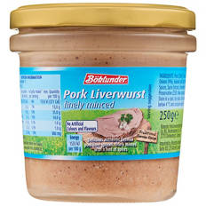 Finely Minced Pork Liverwurst 250g