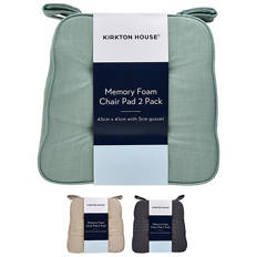 Memory Foam Chair Pads 2 Pack