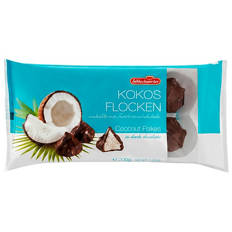 Kokos Flocken Dark Chocolate Coated Coconut 200g