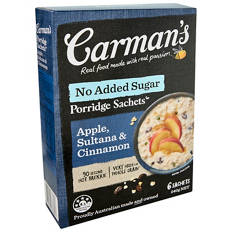Gourmet Porridge Sachets Apple, Sultana and Cinnamon 6 Pack 240g