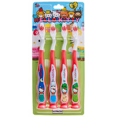 Kids Licensed Toothbrush 4 Pack