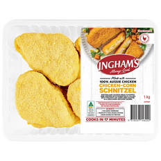 Chicken & Corn Schnitzel 8 Pack 1kg