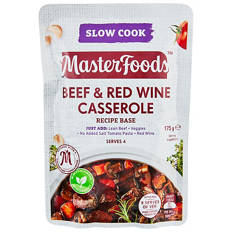 Beef & Red Wine Casserole Recipe Base 175g