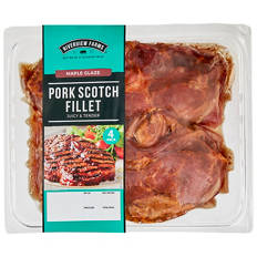 Maple Glaze Pork Scotch Fillet Steaks