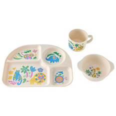 Children's Jungle Dinner Set or Nesting Containers 3 Piece