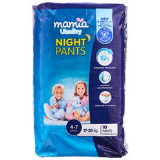 Night Pants  4-7 Years 17-30 Kg 10 Pack