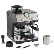 Espresso and Cappuccino Maker with Grinder