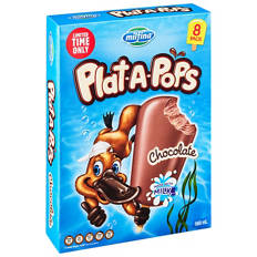 Plat-A-Pops Chocolate 8 Pack 560ml