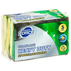 Assorted Cellulose Sponge Scourers 3 Pack