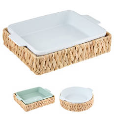 Ceramic Round Baker with Baskets