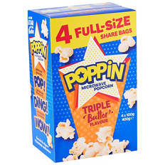 Microwave Popcorn 4 Pack 400g