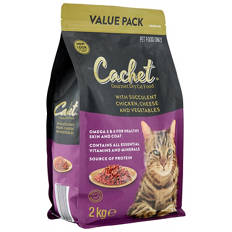 Gourmet Dry Cat Food 2kg - Succulent Chicken and Vegetable flavour