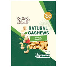 Cashews Natural 1.2kg