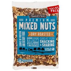 Mixed Nuts Dry Roasted 1kg