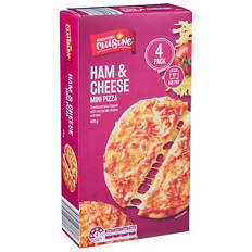 Ham & Cheese Mini Pizza 4 Pack 400g