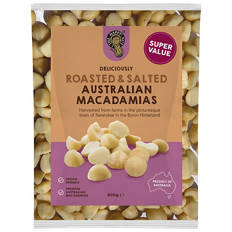 Roasted & Salted Australian Macadamias 600g