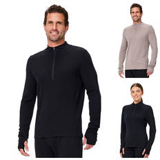 Adult's Merino Quarter Zip Top