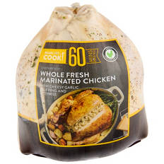 Whole Chicken with Stuffed Cheesy Garlic Bread