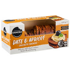 Date & Apricot Crackers 100g
