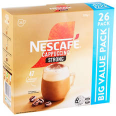 Strong Cappuccino Coffee Sachets 26 Pack 325g