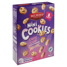 Mini Cookies Choc Chip 8 Pack 180g