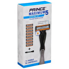 Maximum Men's 5 Blade Razor Shaving Kit