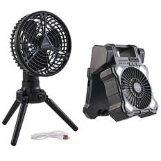 Camping Fan with Light Assortment
