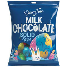 Solid Milk Chocolate Eggs 400g