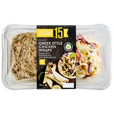 Greek Style RSPCA Approved Chicken Tortilla Wrap Meal Kit 708g