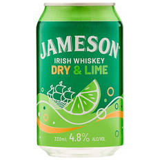 Dry & Lime Cans 4 Pack 330ml