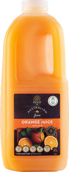 100% Orange Pulp Juice 2L