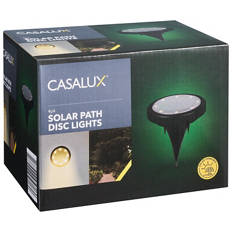 Assorted Solar Path Disc Lights 4 Pack